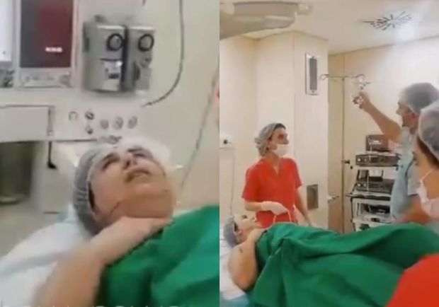 “Pişik” Günelin plastik əməliyyat etdirərkən görüntüləri yayıldı - VİDEO