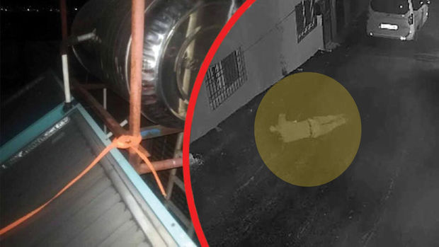 Oğrunun belinə bağladığı kəndir qırıldı, faciəvi şəkildə öldü - VİDEO