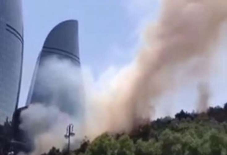 SON DƏQİQƏ! Bakıda güclü yanğın BAŞLADI - ANBAAN GÖRÜNTÜ