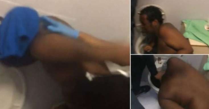 Qızı zorlayan oğlanı həbsxanada bu hala saldılar — 18+VİDEO