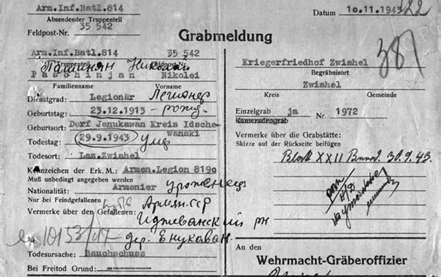 Paşinyan babası haqda məlumatları saxtalaşdırmaq istədi, alınmadı