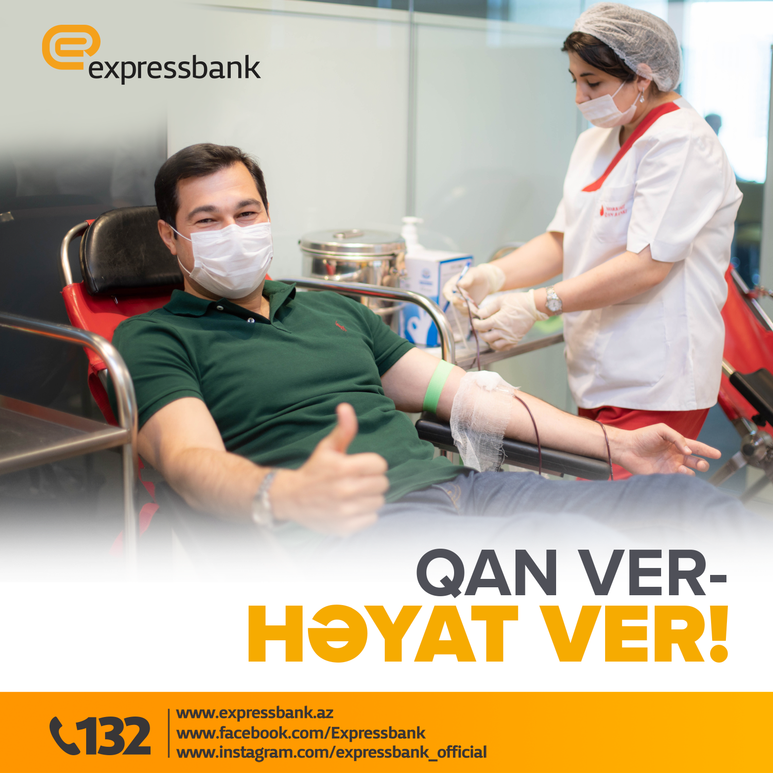 Expressbank 1 iyun Uşaqların Beynəlxalq Müdafiəsi Gününə həsr edilmiş Qan vermə aksiyası keçirib