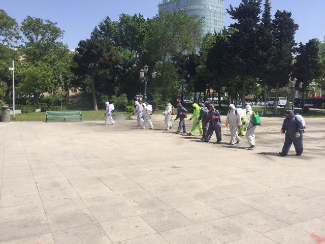 Nəsimi rayonunda karantin rejiminin tələblərinin yerinə yetirilməsi məqsədilə zəruri tədbirlər davam etdirilir