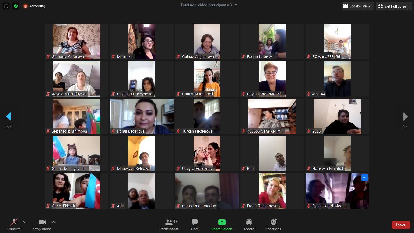 Ağstafa Regional Mədəniyyət İdarəsi “1 iyun - Uşaqların Beynəlxalq Müdafiəsi günü”nə həsr olunmuş maraqlı onlayn bayram tədbiri keçirdi