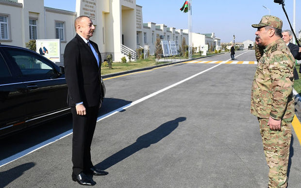 İlham Əliyev Ağdamdakı “N” saylı hərbi hissədə