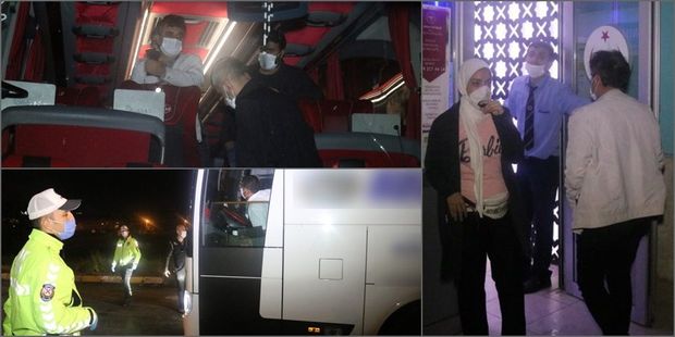 Yolda COVID-19-a yoluxduğunu öyrəndi, sərnişin avtobusu ilə xəstəxanaya aparıldı - FOTO/VİDEO