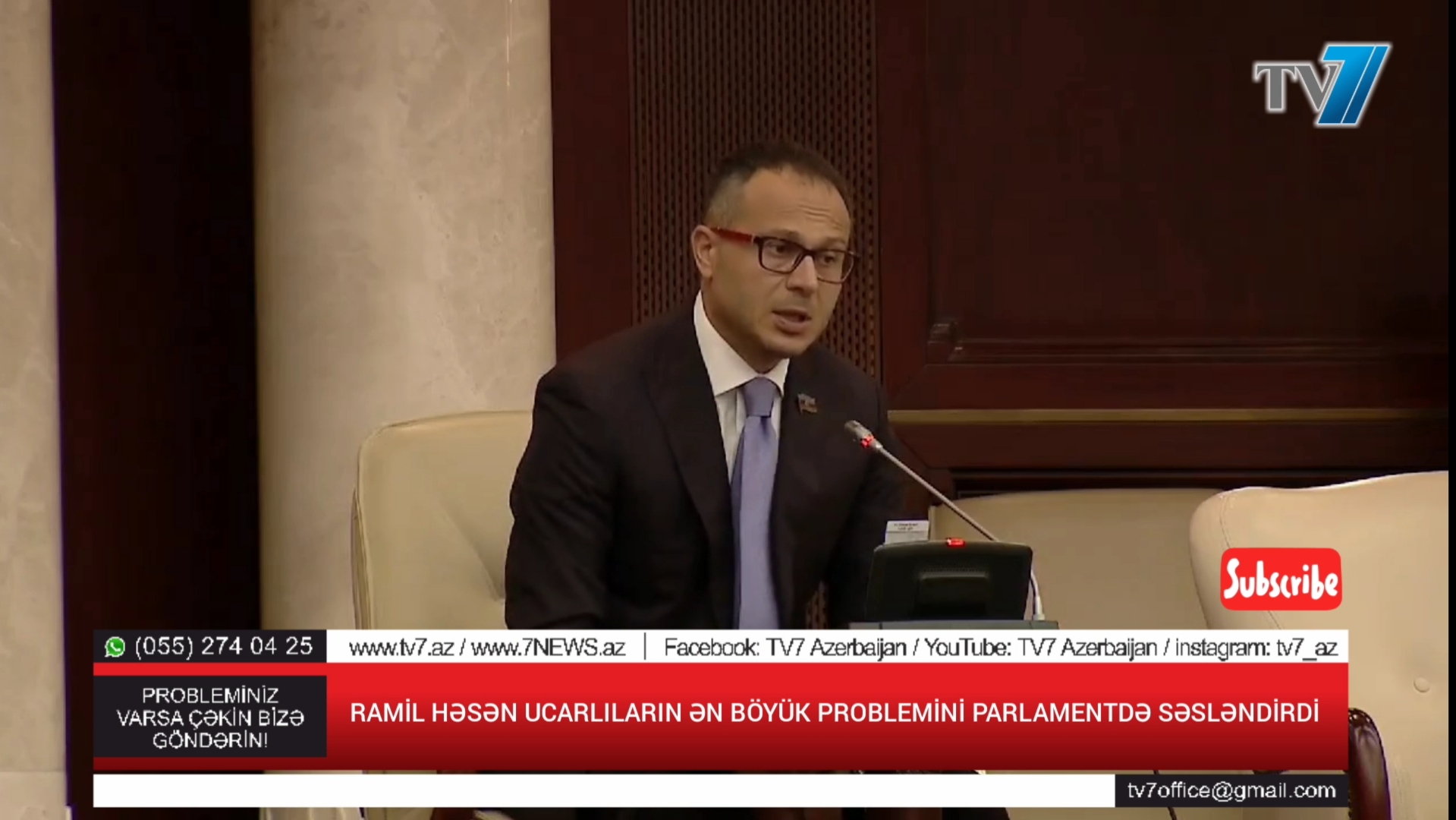 Ramil Həsən ucarlıların problemini parlamentdə səsləndirdi: 