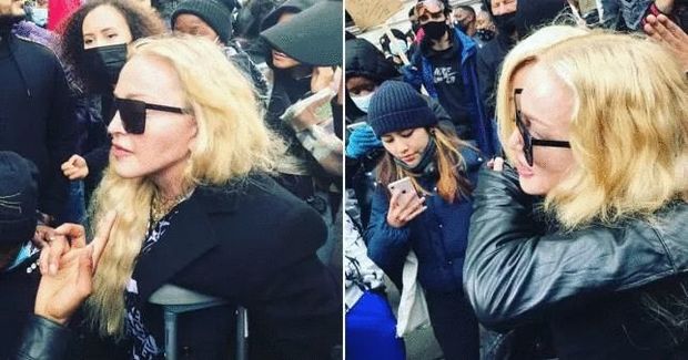 Madonna Corc Floyd üçün aksiyaya qatıldı - VİDEO