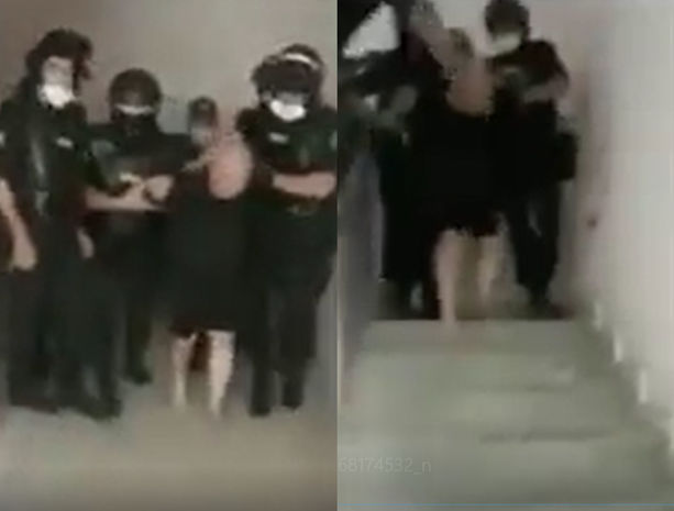 Polisə zibil atan Bakı sakini evində saxlanıldı - ANBAAN VİDEO