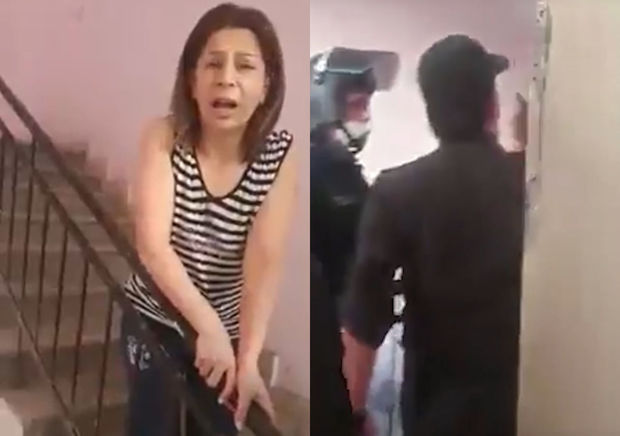 Bakıda qadına “dovşansan” deyən polis işdən qovuldu - VİDEO