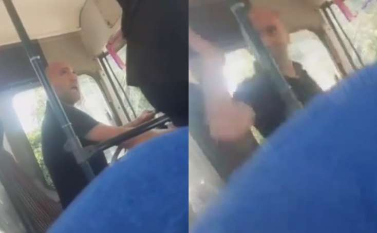 ŞOK GÖRÜNTÜLƏR! Bakıda avtobus sürücüsü qadınları TƏHQİR ETDİ — VİDEO