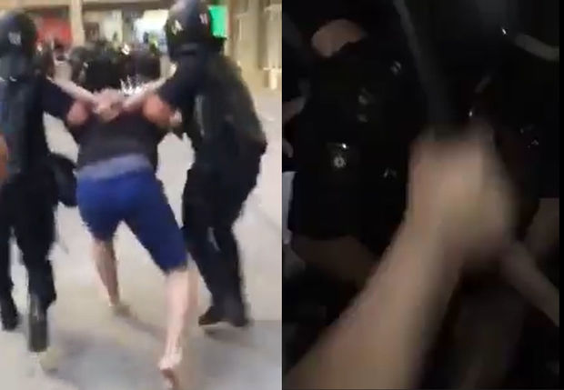 Yasamalda polisə zibil atan sakinin saxlanılmasının yeni görüntüləri - ANBAAN VİDEO