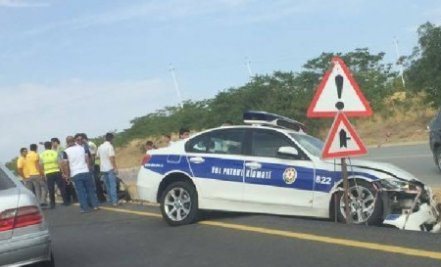 Şəki DYP-nin inspektoru sərxoş vəziyyətdə avtoqəza törətdi