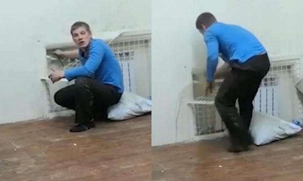 Polis idarəsində qaynar suda diri-diri bişən futbolçunun görüntüləri yayılıb – VİDEO