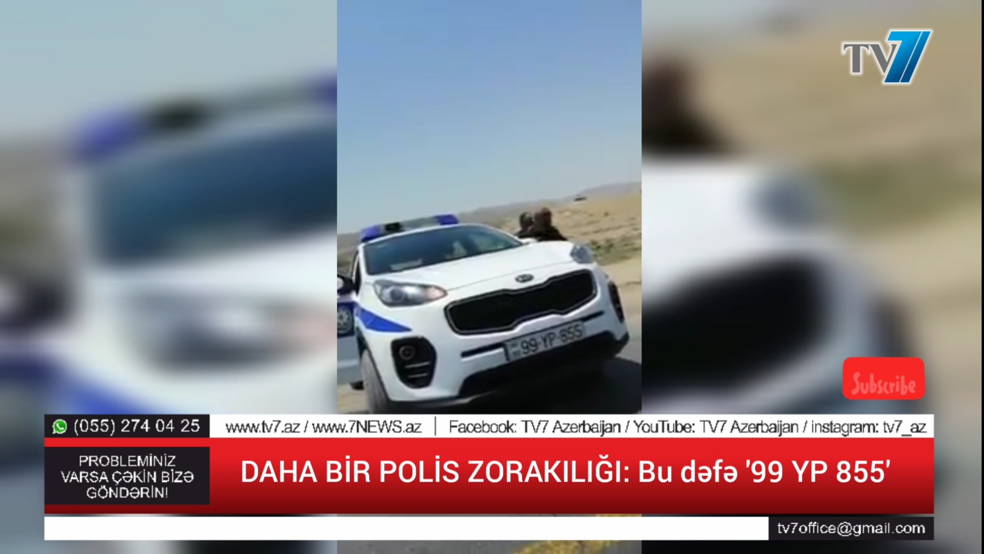 DAHA BİR POLİS ZORAKILIĞI: 99 YP 855 vətəndaşı təhqir edir, üstünə hücüm çəkir - VİDEO