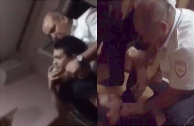 Polis musiqiyə qulaq asan uşağı xəstəxanalıq etdi - VİDEO