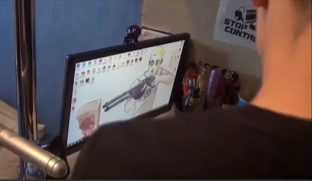 Məktəbdə qətliama hazırlaşan şagirdin evindən dəhşətli görüntülər - VİDEO