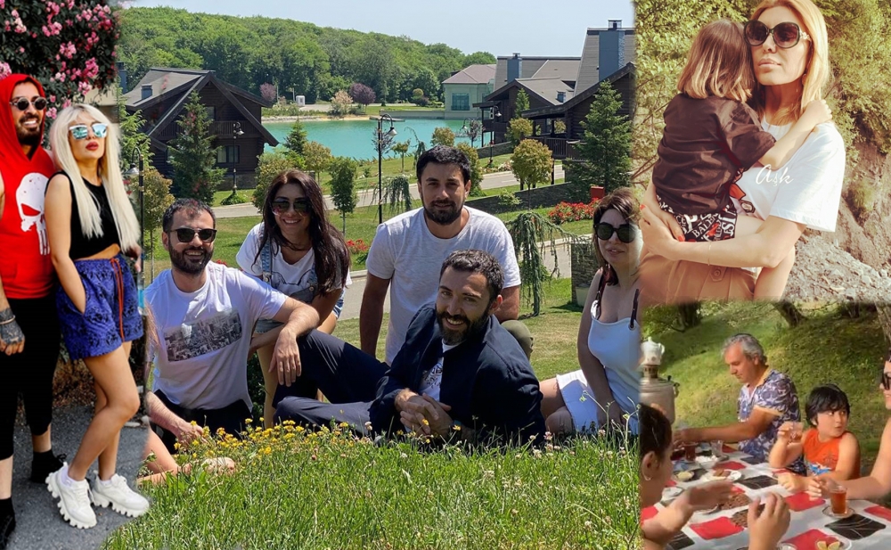 Karantini pozub rayona getdilər - Məşhurların istirahətdən fotoları