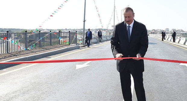 Gəncəçay çayı üzərindəki körpü bərpadan sonra istifadəyə verildi