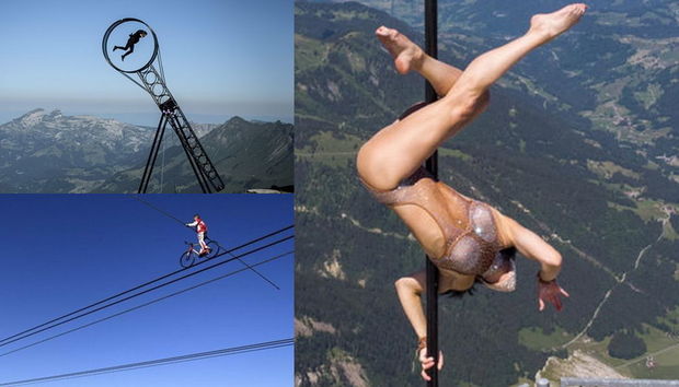 Sirk artistlərinin ecazkar və təhlükəli fəndləri hər kəsi heyran qoydu - FOTO/VİDEO