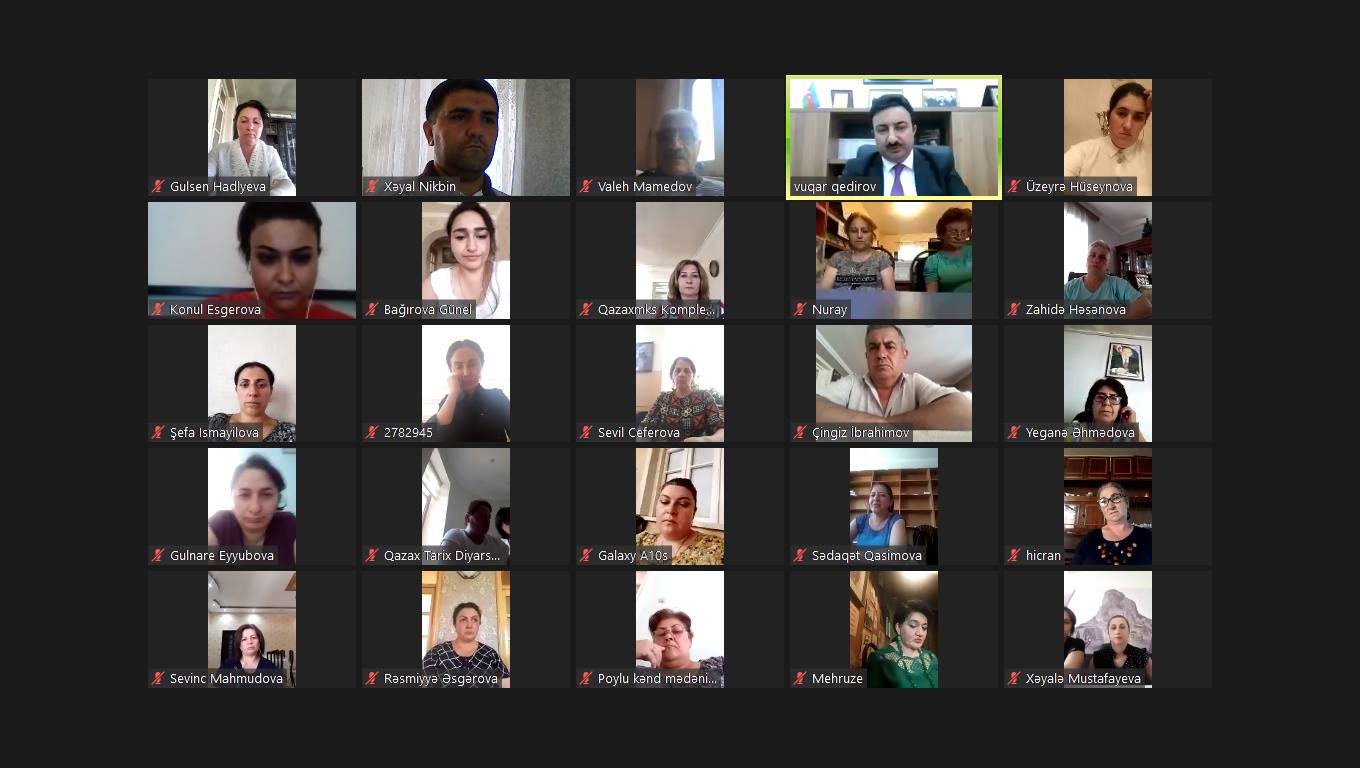 Ağstafa Regioonal Mədəniyyət İdarəsi 26 İyun Silahlı Qüvvələrin yaranmasının 102 illiyinə həsr olunmuş videokonfrans keçirdi