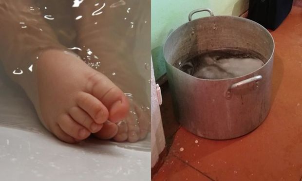 Yeddi aylıq uşaq qazanda boğuldu - FOTO