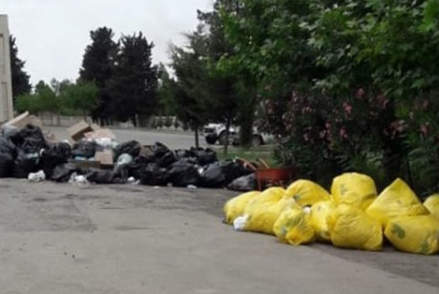 Azərbaycanda koronavirus xəstələrinin qabları küçəyə atıldı - VİDEO