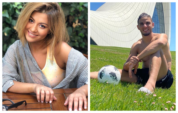 Aygün Kazımovanın qızı braziliyalı futbolçu ilə əylənir - VİDEO