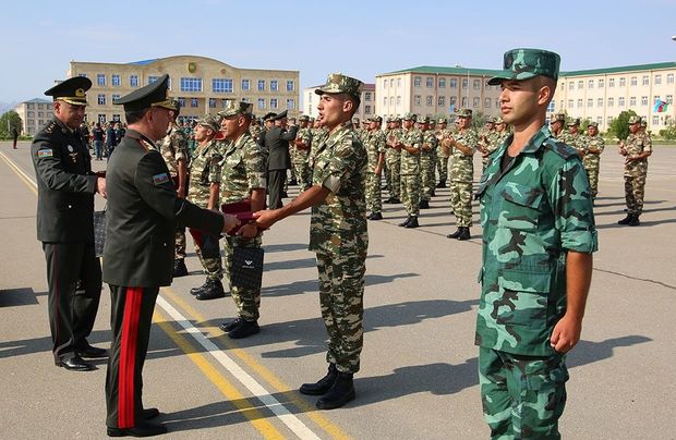 В войсках Нахчыванского гарнизона завершены курсы спецподготовки - ВИДЕО