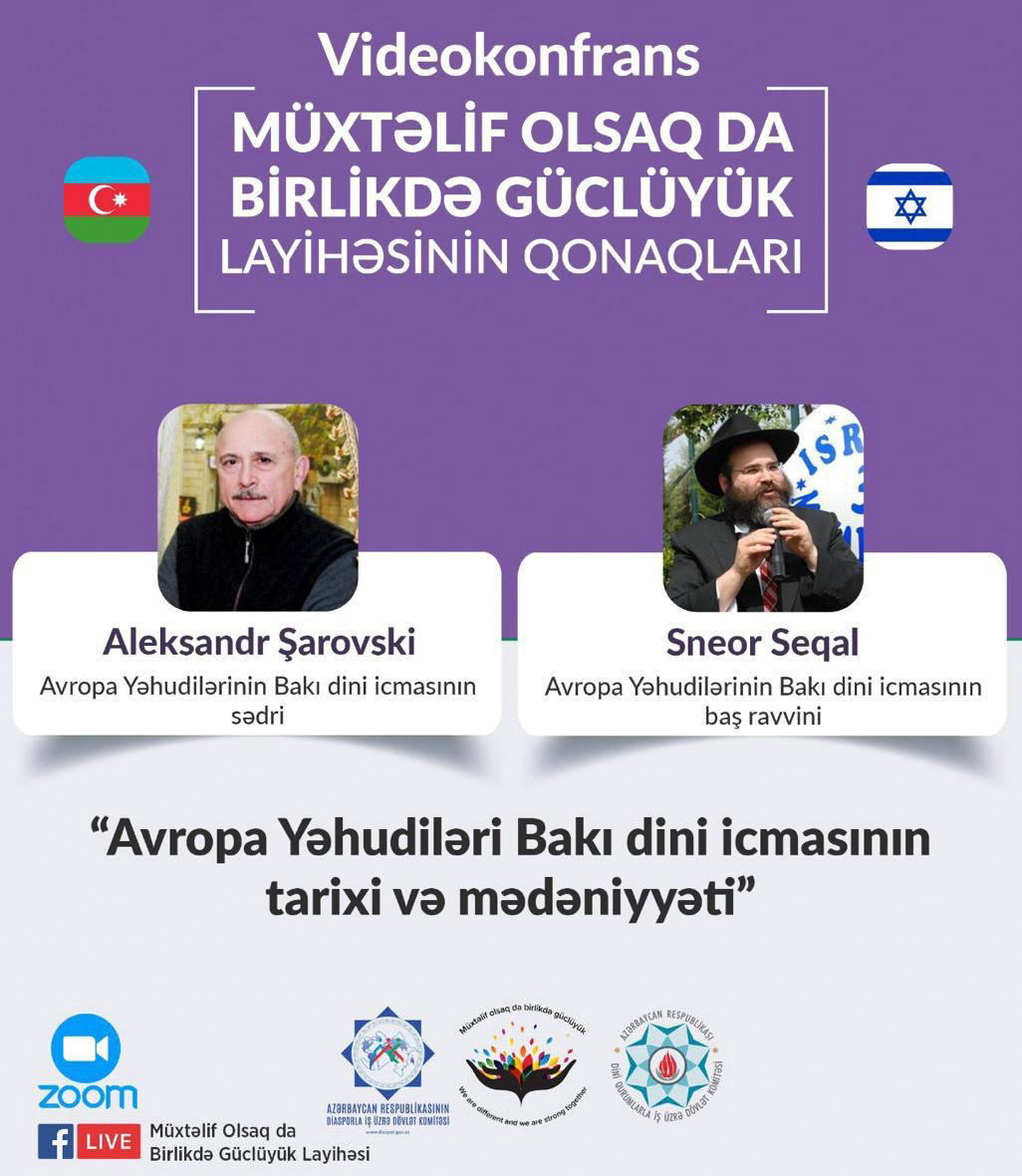 “Yəhudilərin xoşbəxtliyidir ki, Azərbaycanda, ən çətin sınaqlara baxmayaraq özlərinə ev tapdılar”