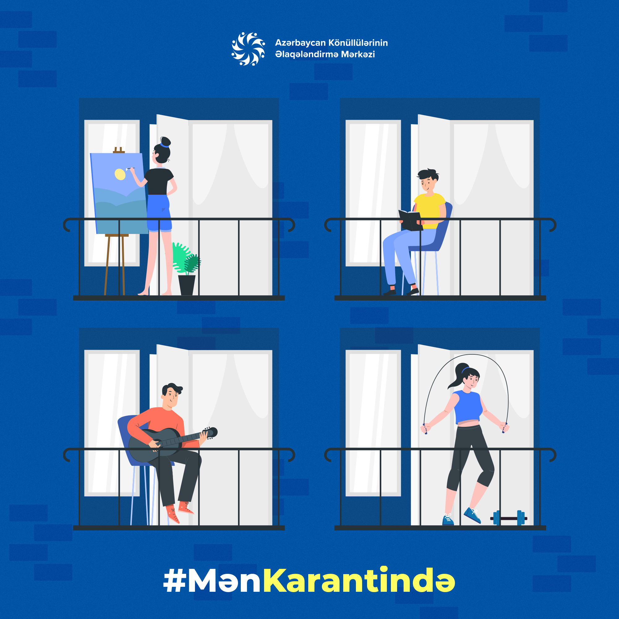 Könüllülər virtual çağırışa qoşulur
