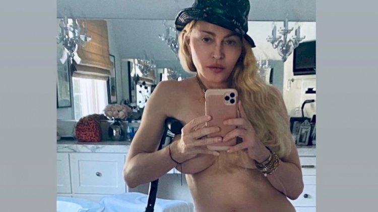 61 yaşını qeyd edən Madonna çılpaq foto paylaşdı - Foto