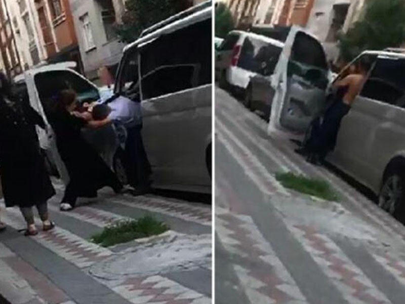 Əri ilə sevgilisini mikroavtobusda çılpaq vəziyyətdə yaxaladı - VİDEO