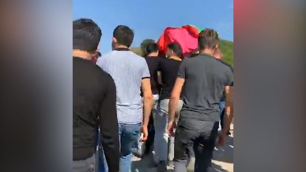 İsmayıllıda şəhid Xəyyam Daşdəmirov torpağa tapşırıldı - VİDEO