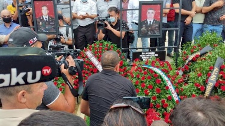 Şəhid general və polkovnik dəfn olundu
