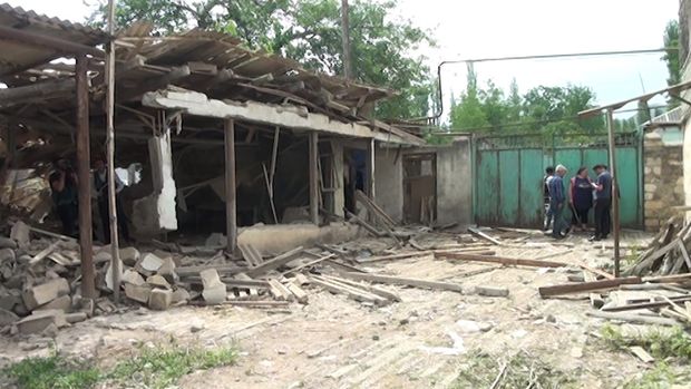 Mərmilər düşən Dondar Quşçu kəndi - VİDEO