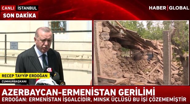 Ərdoğan: “Qardaş Azərbaycana sonuna qədər öz dəstəyimizi verəcəyik” - VİDEO