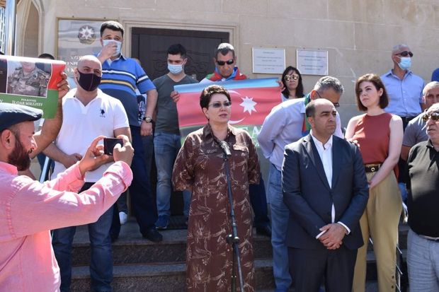 Erməni təxribatına etiraz, Azərbaycan Ordusuna dəstək məqsədilə Kiyevdə izdihamlı mitinq - FOTO/VİDEO