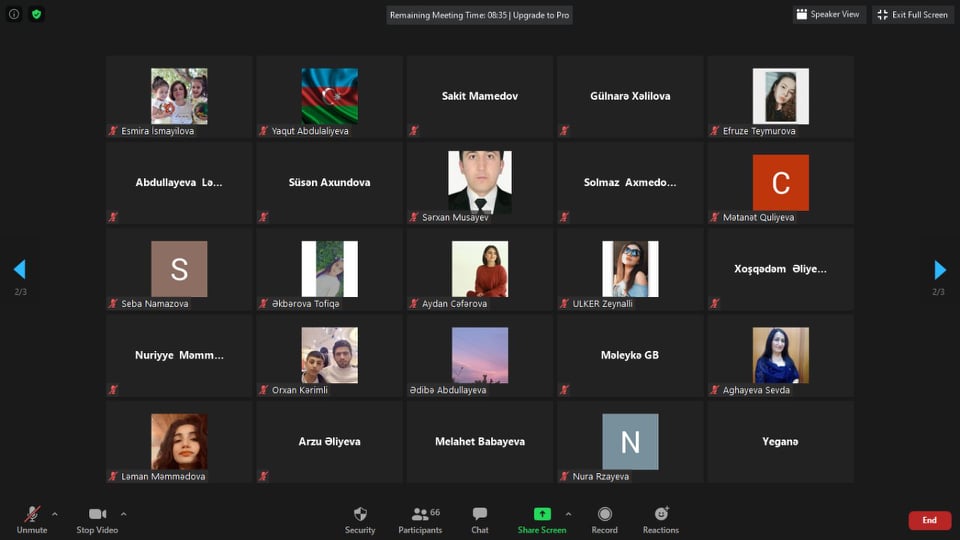 PXTM könüllü gəncləri üçün online təlim keçirilib