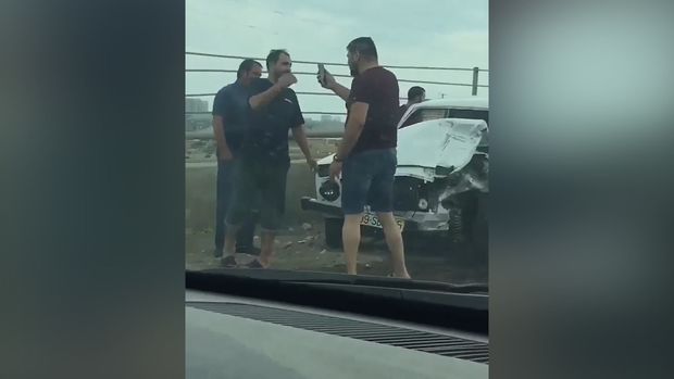 Bakıda baş verən ağır qəzanın görüntüləri - VİDEO