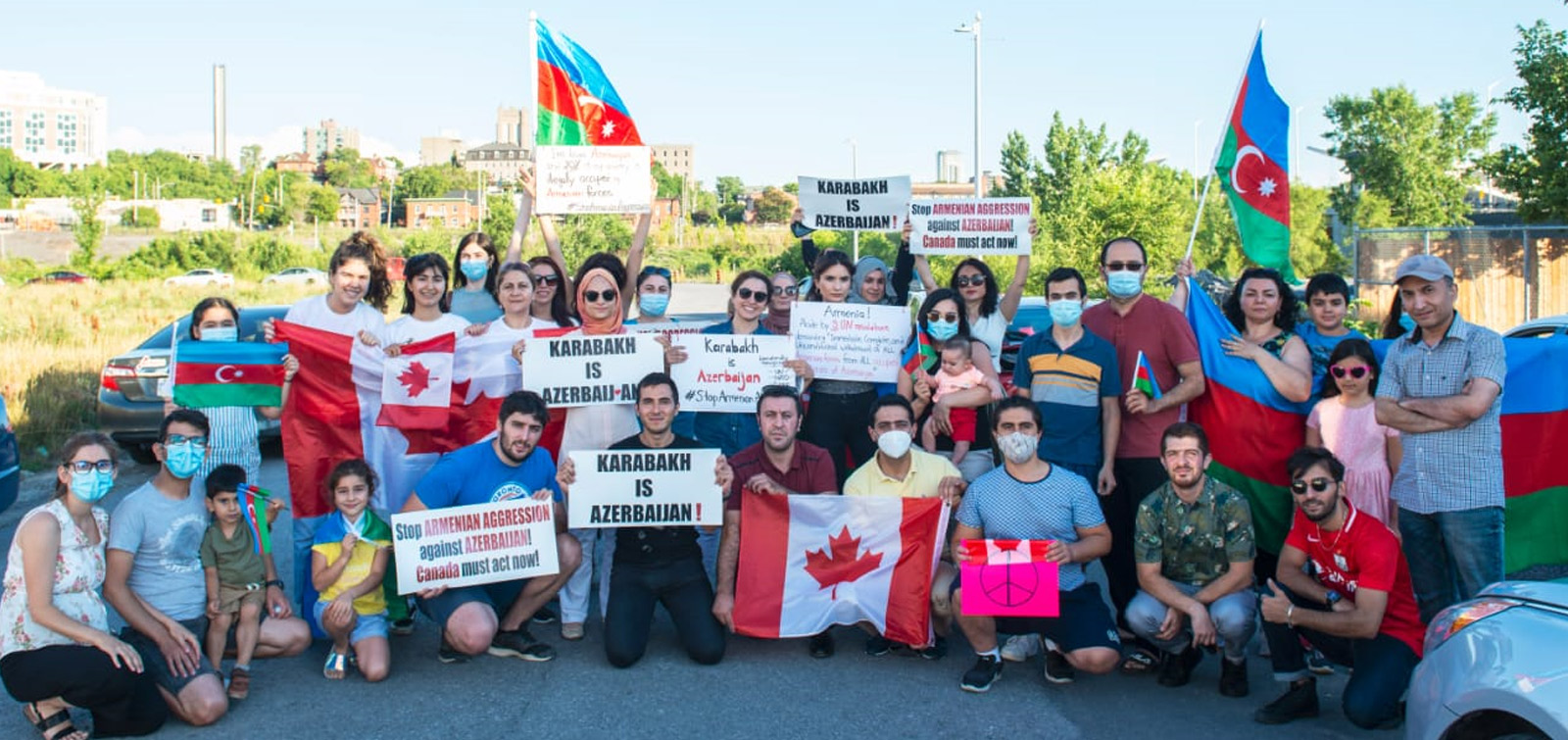 Ottava şəhərində Ermənistanın işğalçılıq siyasətinə etiraz aksiyası keçirilib