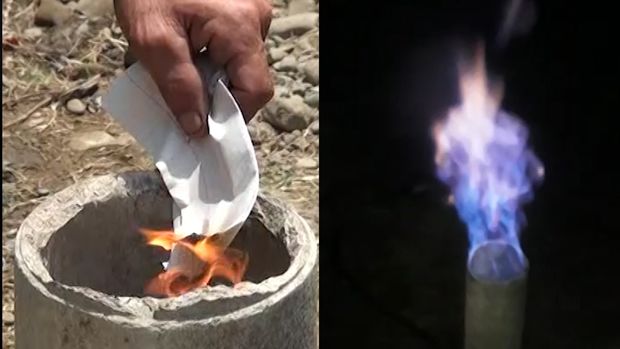 Lənkəran sakini su quyusu qazdırdı, qaz çıxdı - VİDEOREPORTAJ