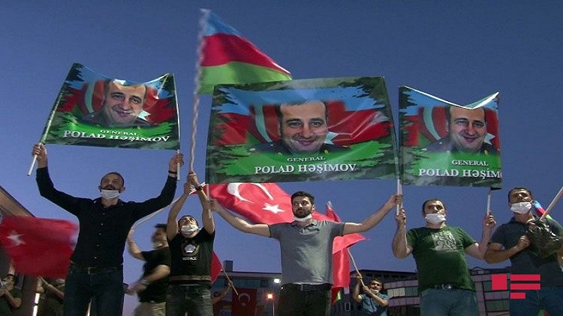 İstanbulda yenidən Azərbaycana dəstək mitinqi keçirildi (FOTO)