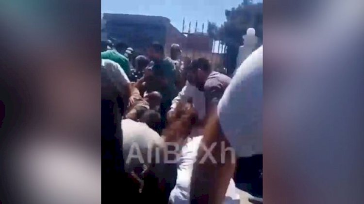 Bakıda qurban payı üstündə qarşıdurma: Bir neçə nəfər ayaq altında qaldı – Video