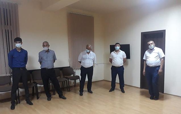 Gəncədə evdə nişan edənlər saxlanıldı - FOTOLAR