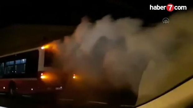 Alov alan sərnişin avtobusu yoluna davam etdi - VİDEO