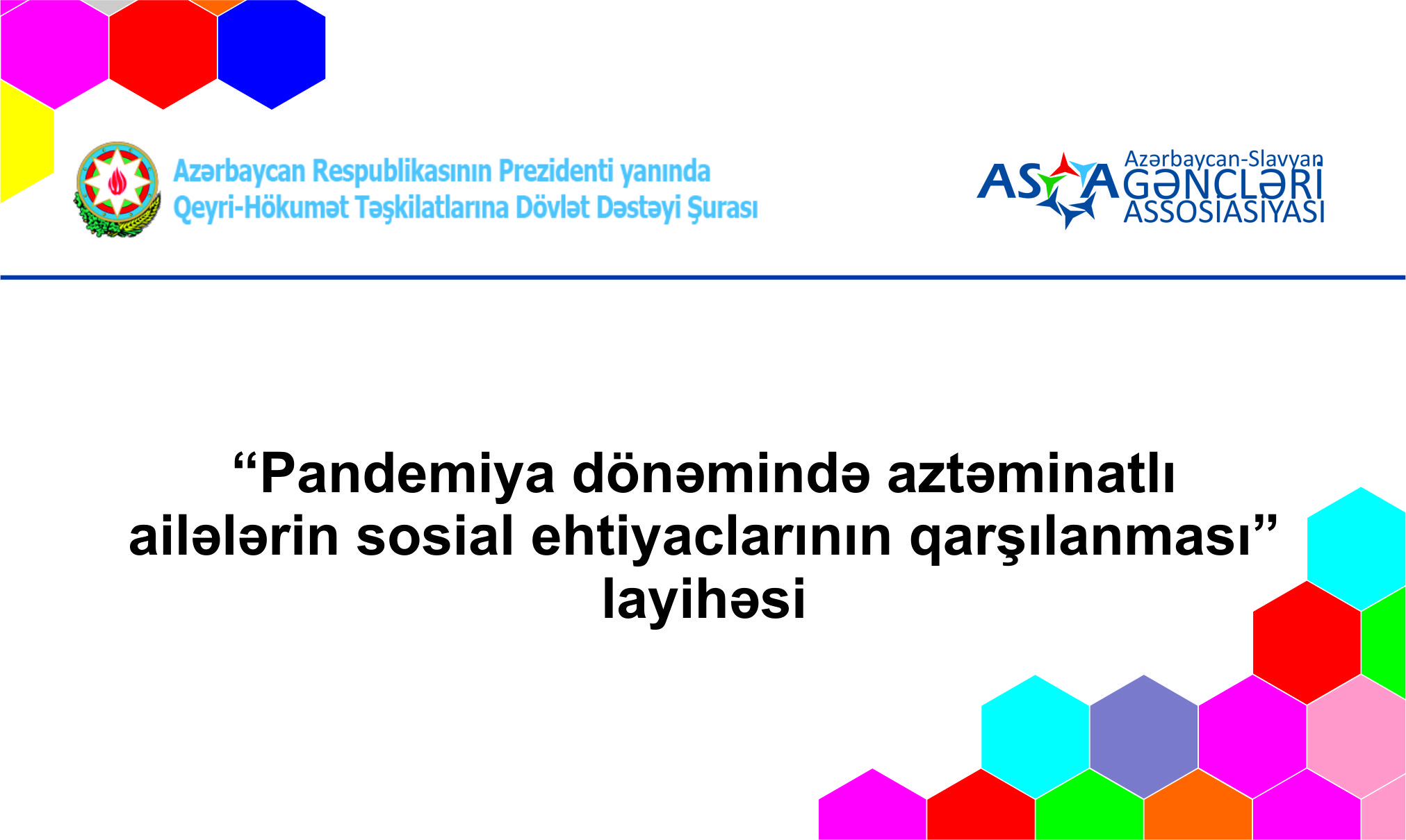 ASGA aztəminatlı ailələrə ərzaq və tibbi vasitələr paylayacaq – ŞURANIN DƏSTƏYİ İLƏ