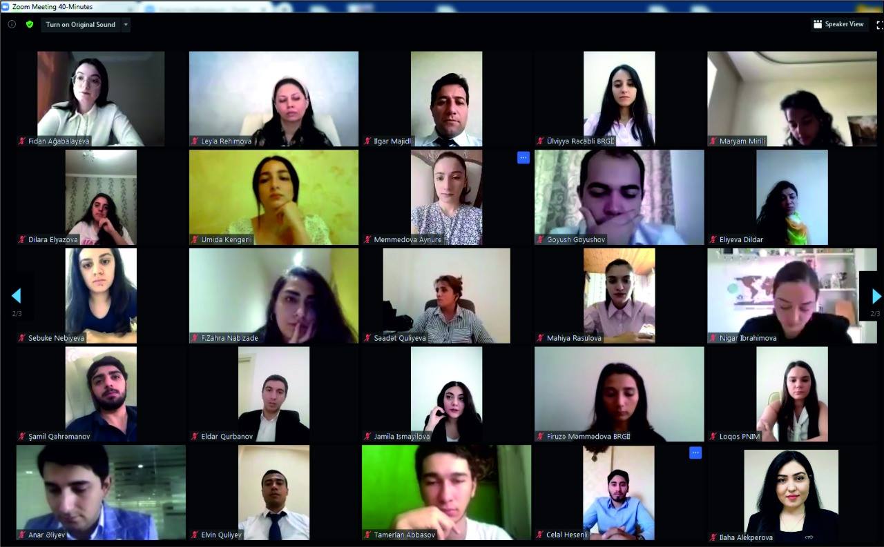 “Hər şey Vətən üçün!” devizi altında  vətənpərvərlik mövzusunda gənclərlə onlayn  görüş keçirilib