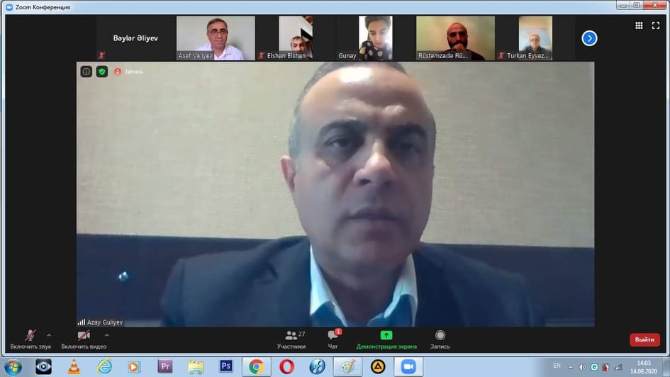 Azay Quliyev seçicilərlə videogörüş keçirib