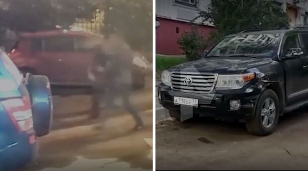 Maşınını cızanları güllələdi - VİDEO